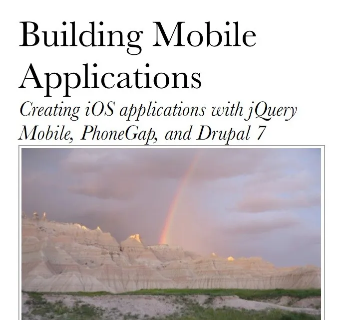 Building Mobile Apps Cover Page